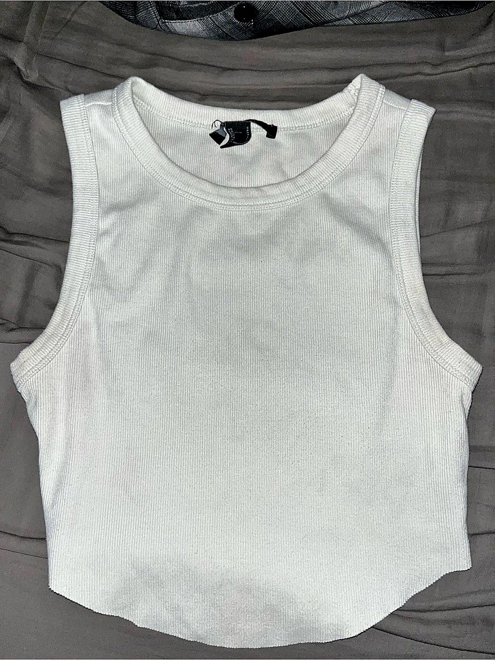 Forever 21 Ribbed Tank Top in White Size Small Like New
